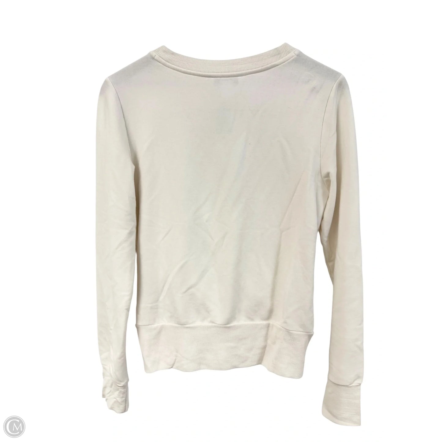 Sweatshirt Crewneck By Athleta In Cream, Size: M