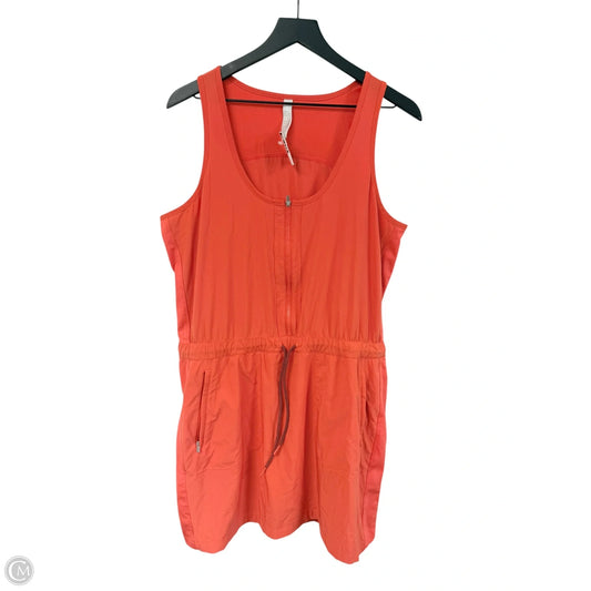 Athletic Dress By Athleta In Orange, Size: 14