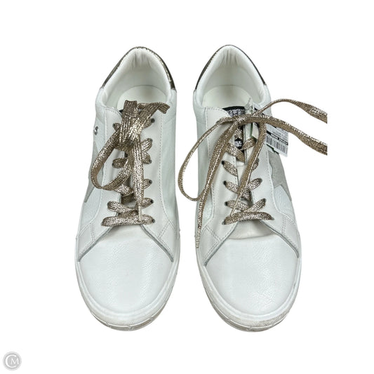 Shoes Sneakers By Vintage Havana In Gold & White, Size: 10