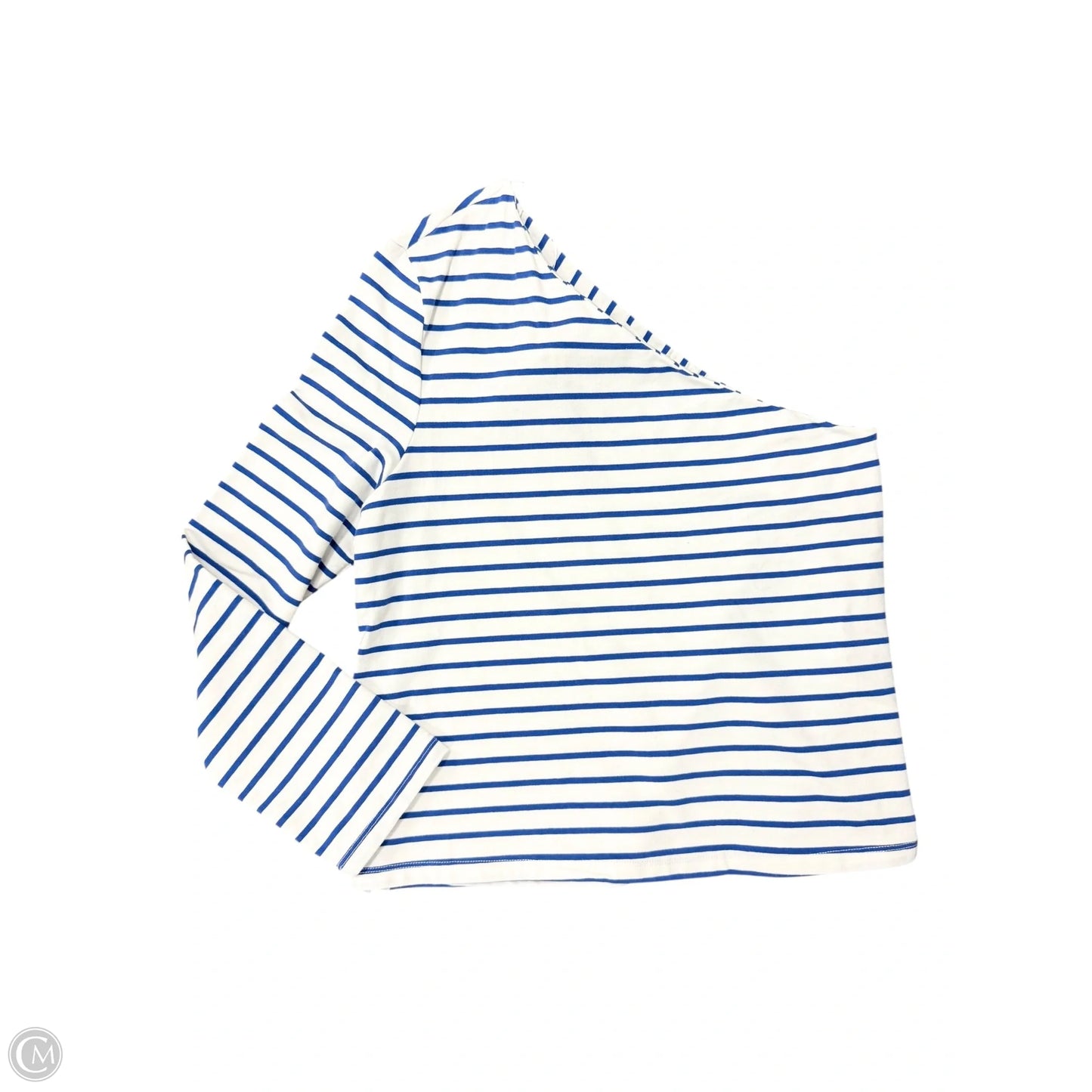 Top Long Sleeve By Grey Lab In Blue & White, Size: L