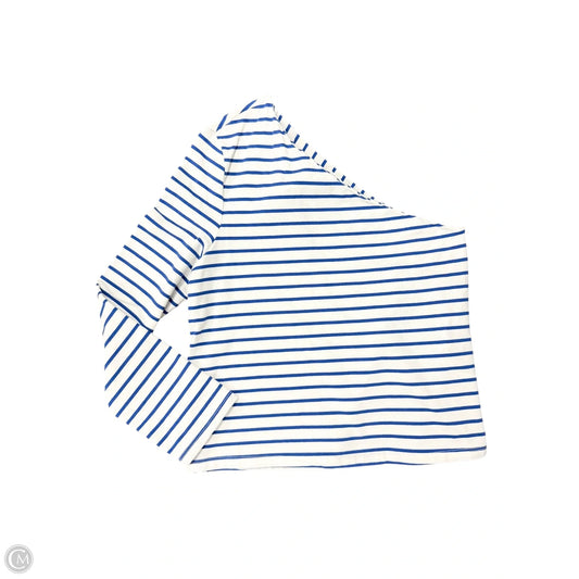 Top Long Sleeve By Grey Lab In Blue & White, Size: L