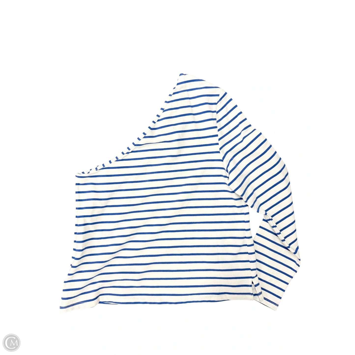 Top Long Sleeve By Grey Lab In Blue & White, Size: L