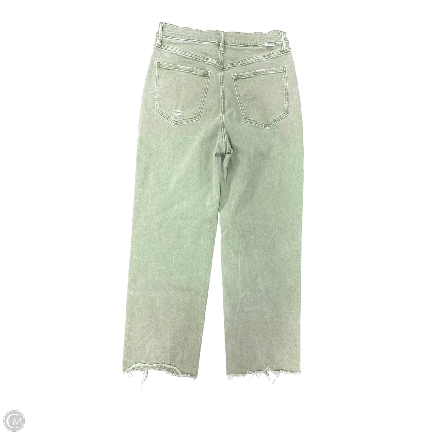 Jeans Straight By Daze Denim In Green Denim, Size: 6