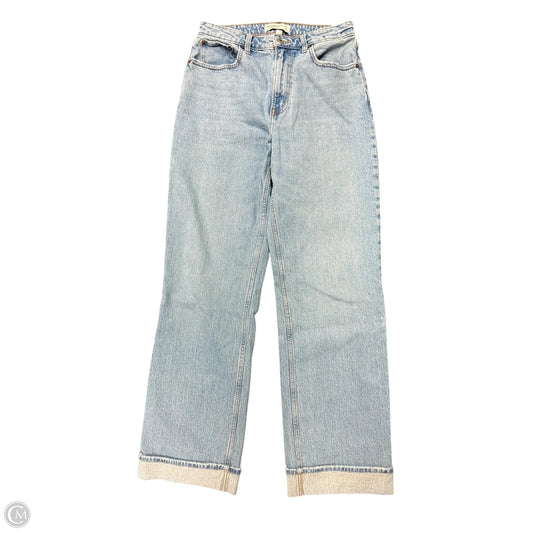 Jeans Wide Leg By Abercrombie And Fitch In Blue Denim, Size: 8