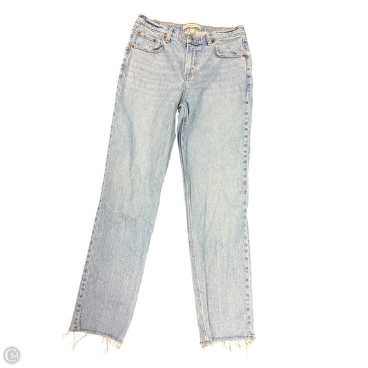 Jeans Straight By Abercrombie And Fitch In Blue Denim, Size: 8