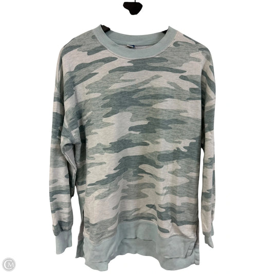 Sweatshirt Crewneck By Old Navy In Camouflage Print, Size: S