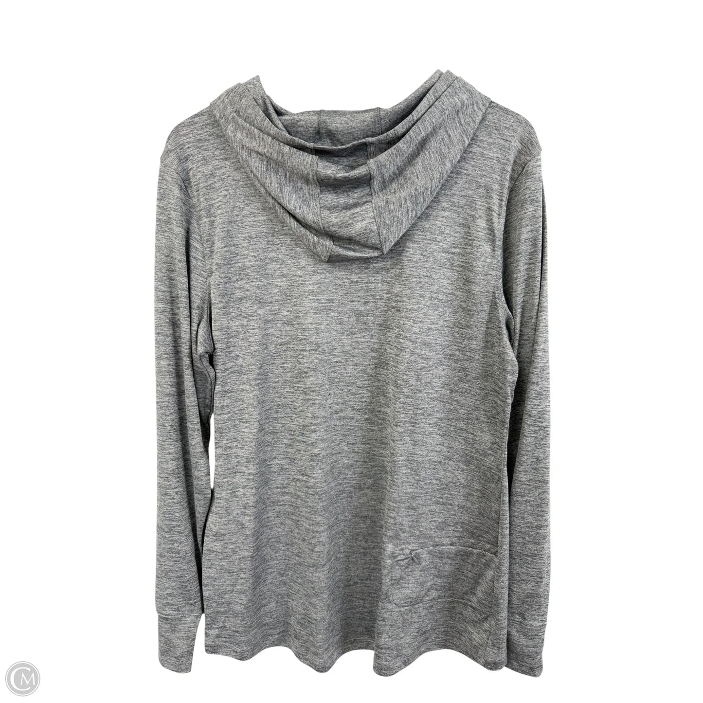 Athletic Top Long Sleeve Hoodie By Old Navy In Grey, Size: Xl