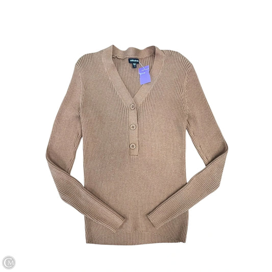 Top Long Sleeve By Mittoshop In Brown, Size: L