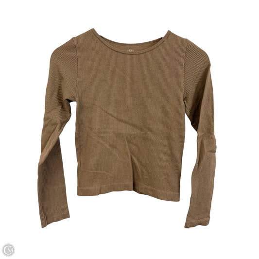 Athletic Top Long Sleeve Crewneck By Clothes Mentor In Brown, Size: M