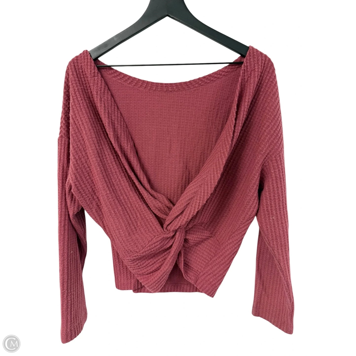 Top Long Sleeve By Cme In Pink, Size: Xl