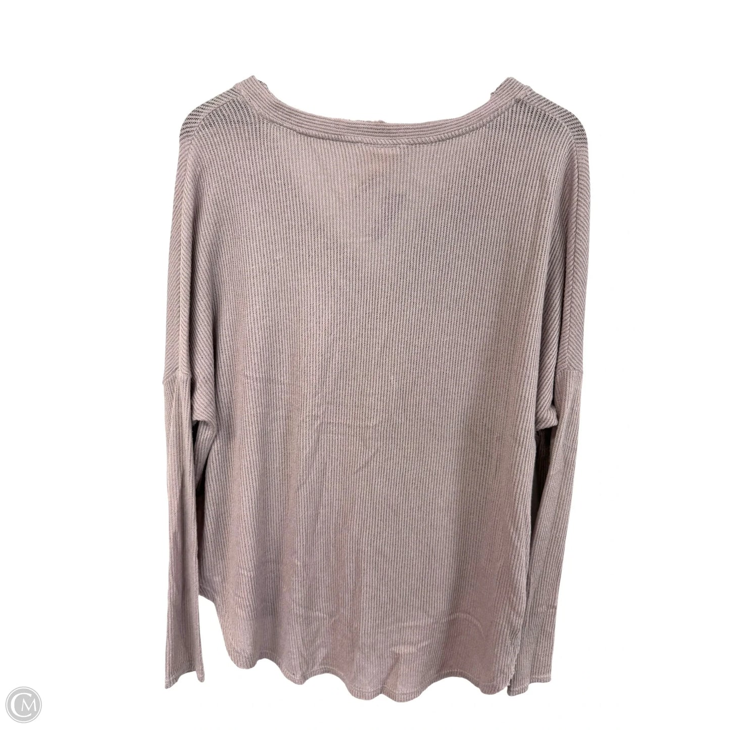 Top Long Sleeve By Blu Pepper In Mauve, Size: S