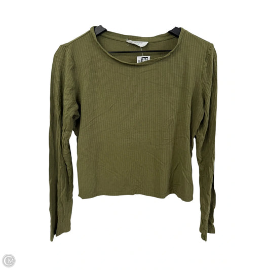 Top Long Sleeve Basic By Double Zero In Green, Size: L