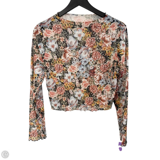Top Long Sleeve By Cmf In Floral Print, Size: M