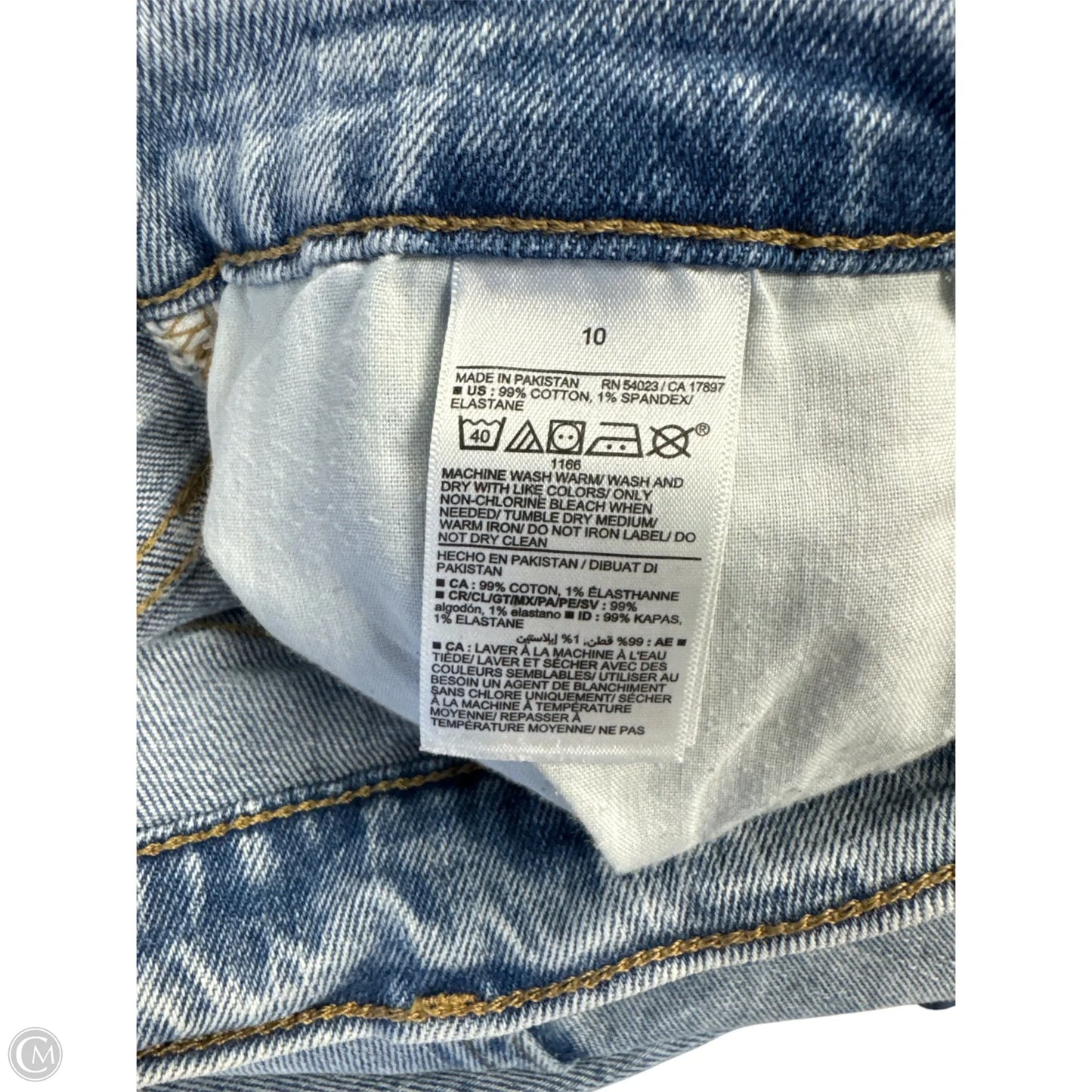 Jeans Straight By Old Navy In Blue Denim, Size: 10