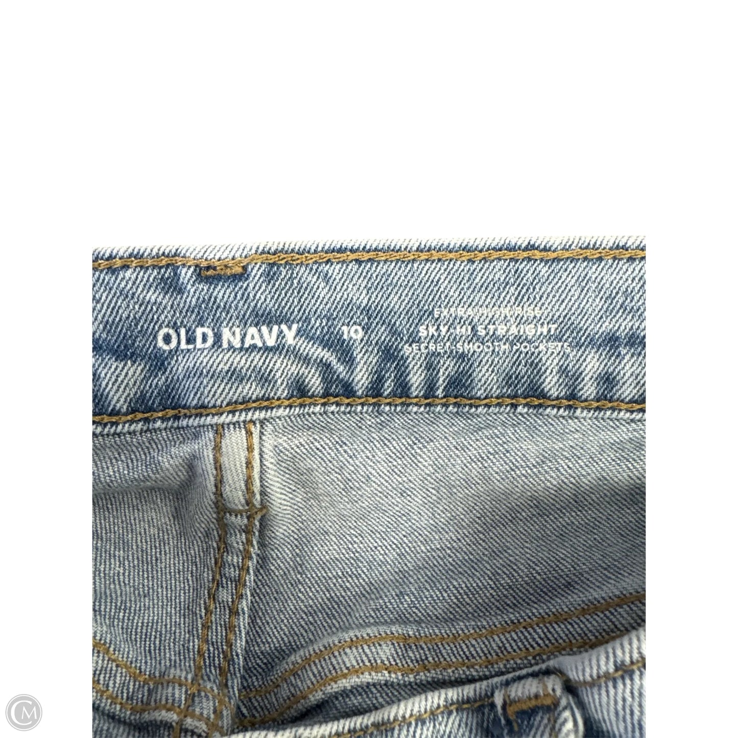 Jeans Straight By Old Navy In Blue Denim, Size: 10
