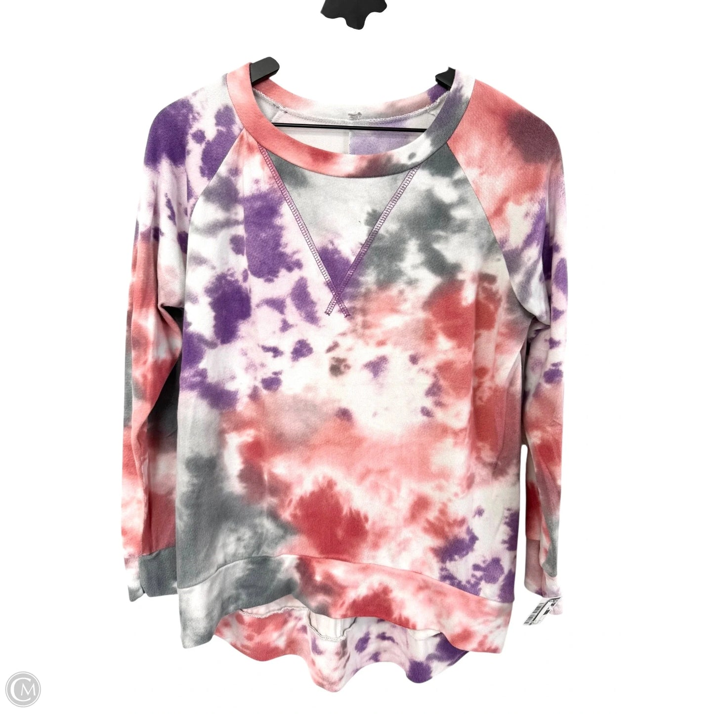 Top Long Sleeve By Cme In Multi-colored, Size: S