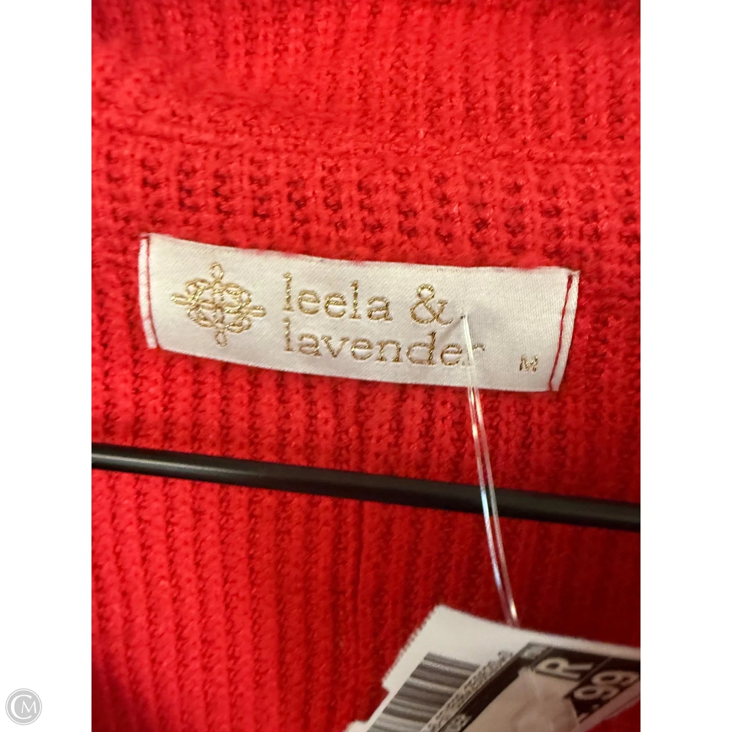 Top Long Sleeve By Leela & Lavender In Red, Size: M