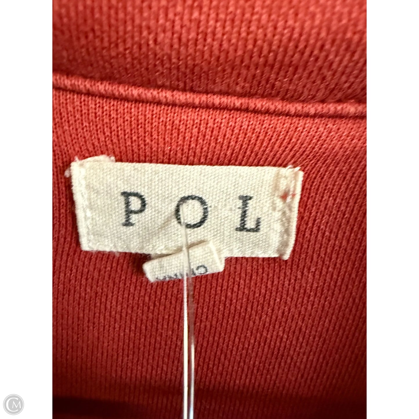 Jacket Shirt By Pol In Red, Size: M