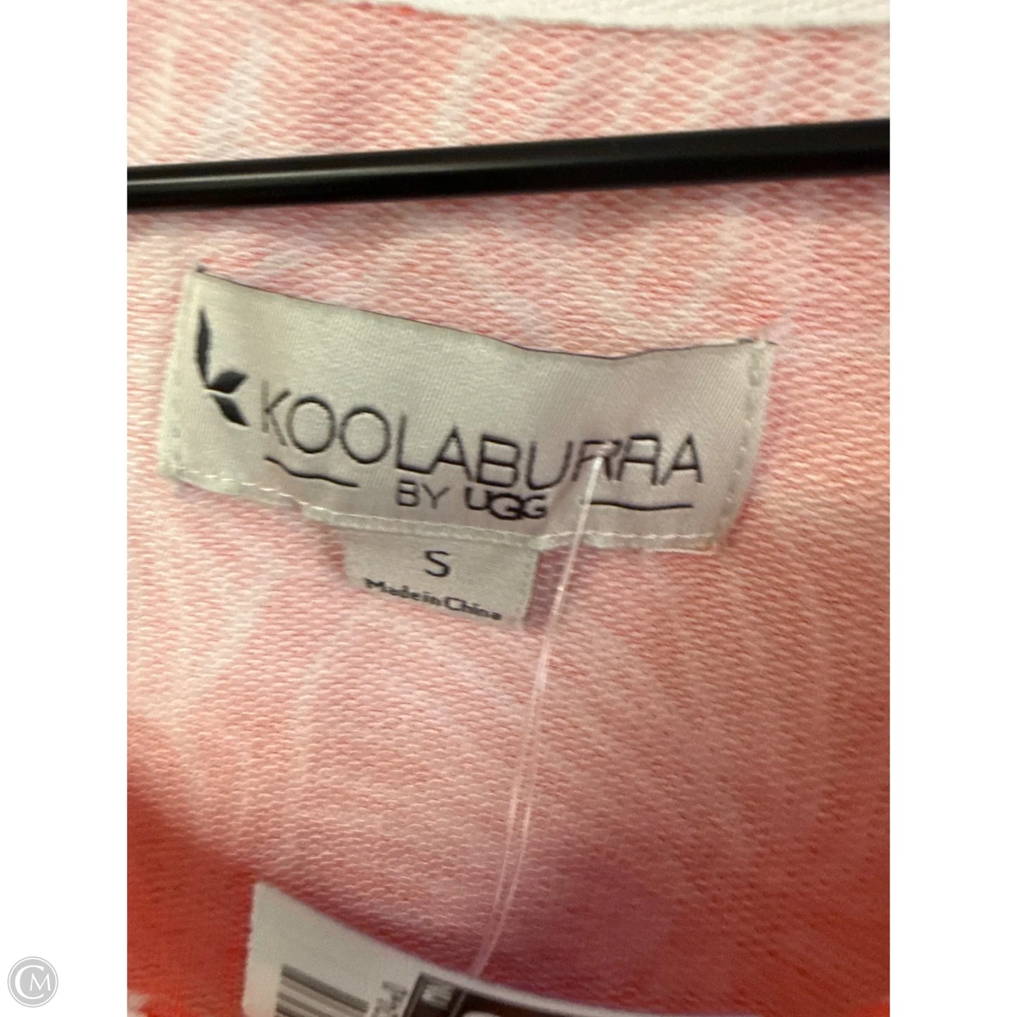 Top Long Sleeve By Koolaburra By Ugg In Pink & White, Size: S