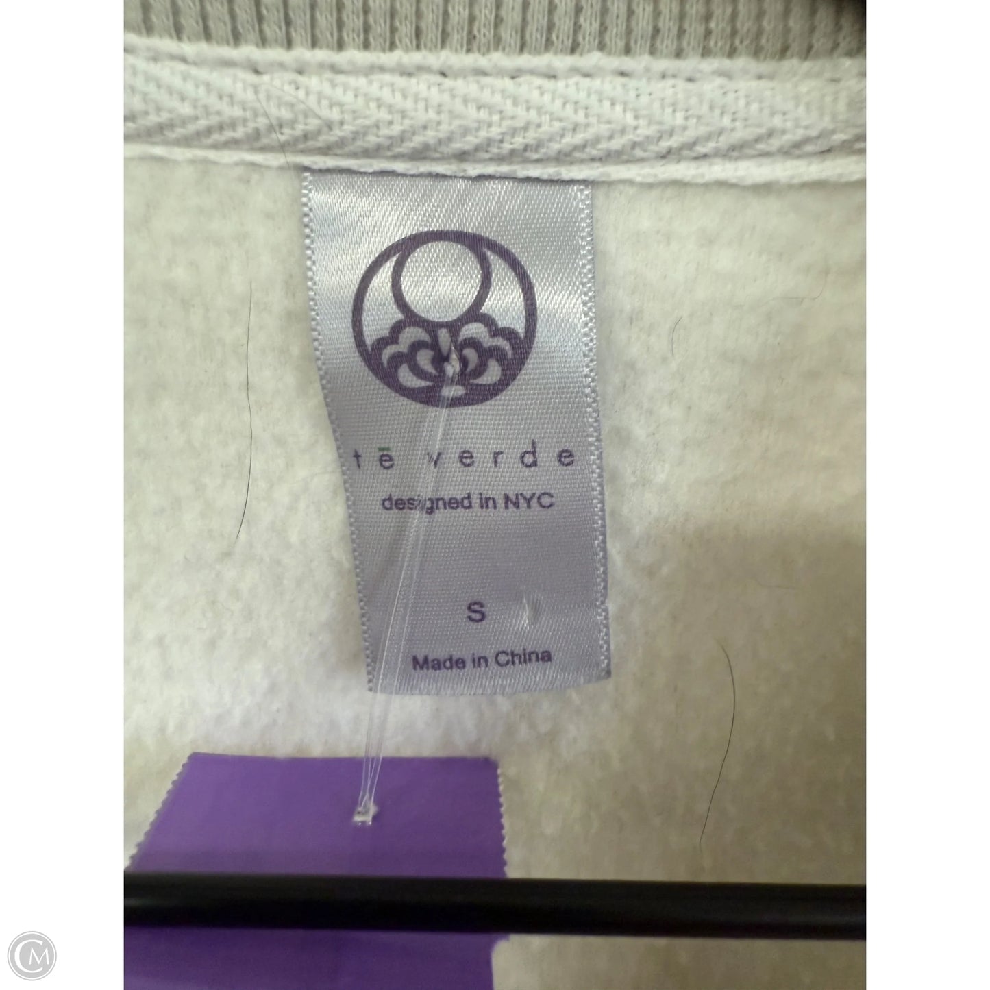 Sweatshirt Crewneck By Te Verde In White, Size: S