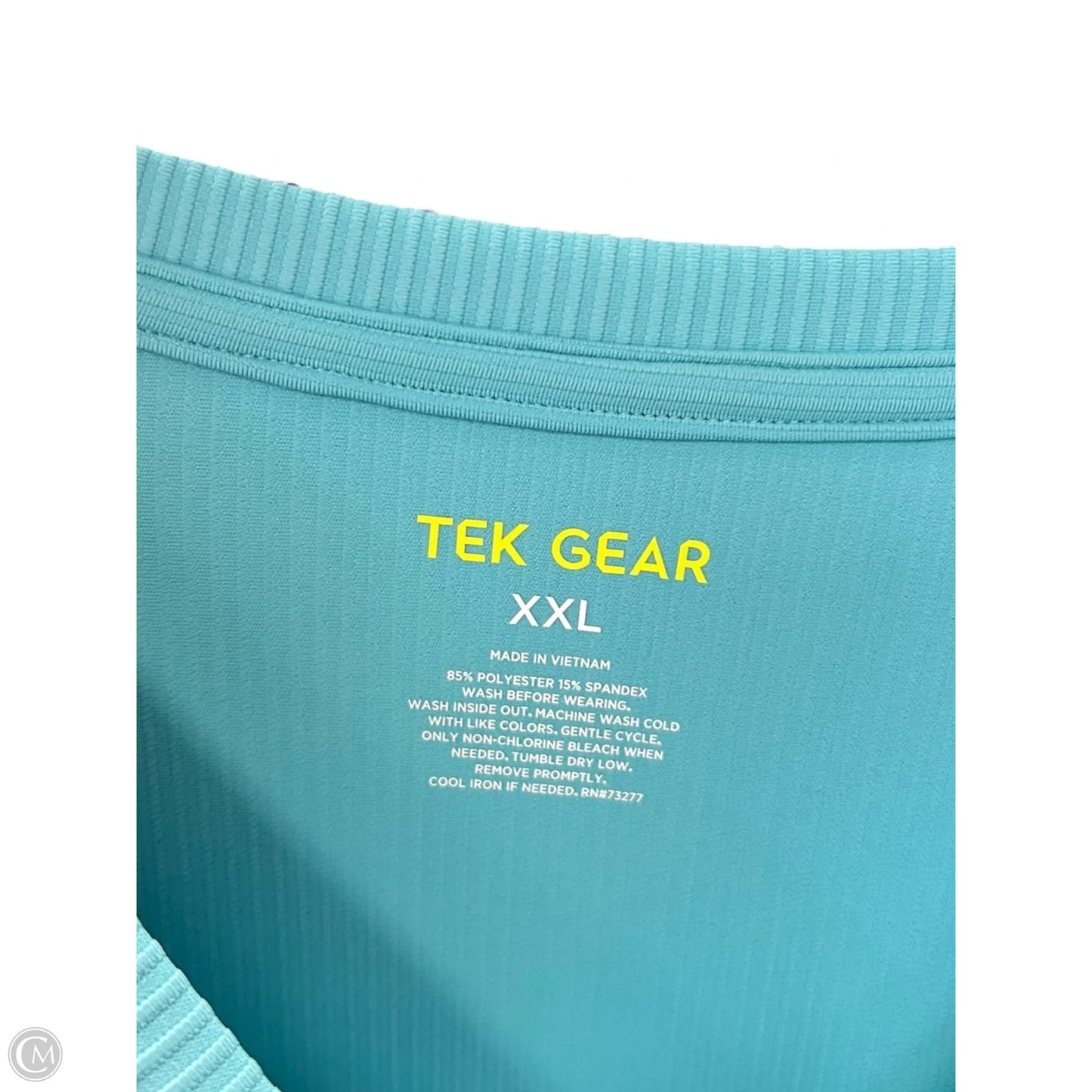 Athletic Top Long Sleeve Crewneck By Tek Gear In Blue, Size: Xxl