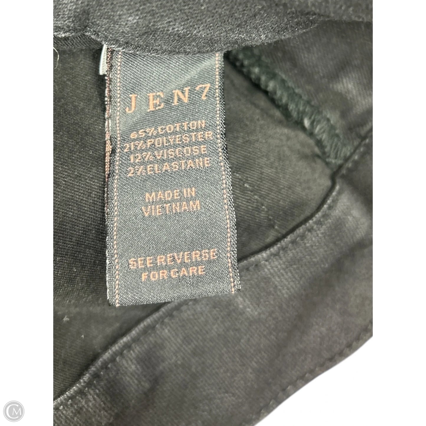 Jeans Straight By 7 For All Mankind In Black Denim, Size: 18