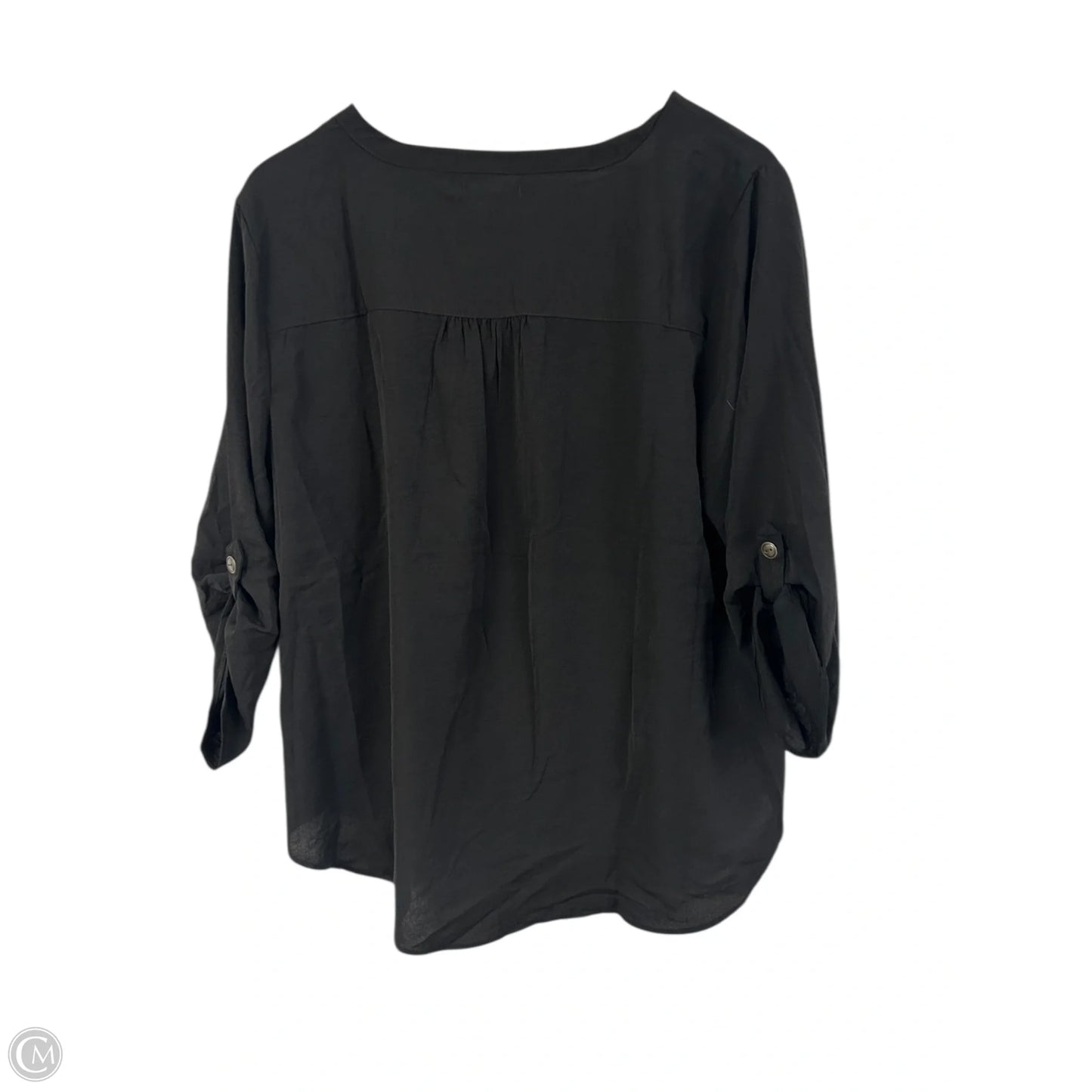 Top 3/4 Sleeve By Maurices In Black, Size: Xl