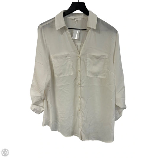 Blouse Long Sleeve By Maurices In White, Size: Xl