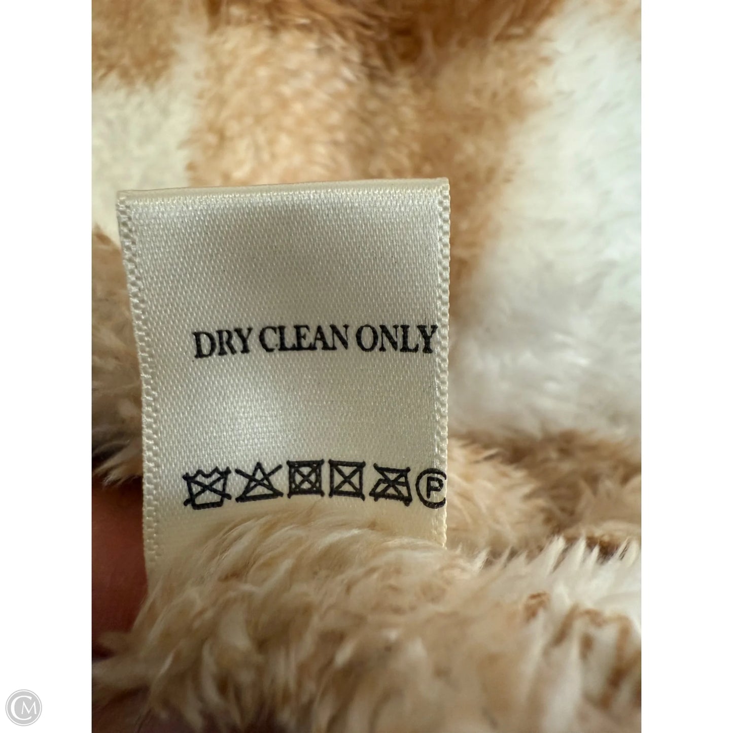 Jacket Faux Fur & Sherpa By Leela & Lavender In Tan & White, Size: S