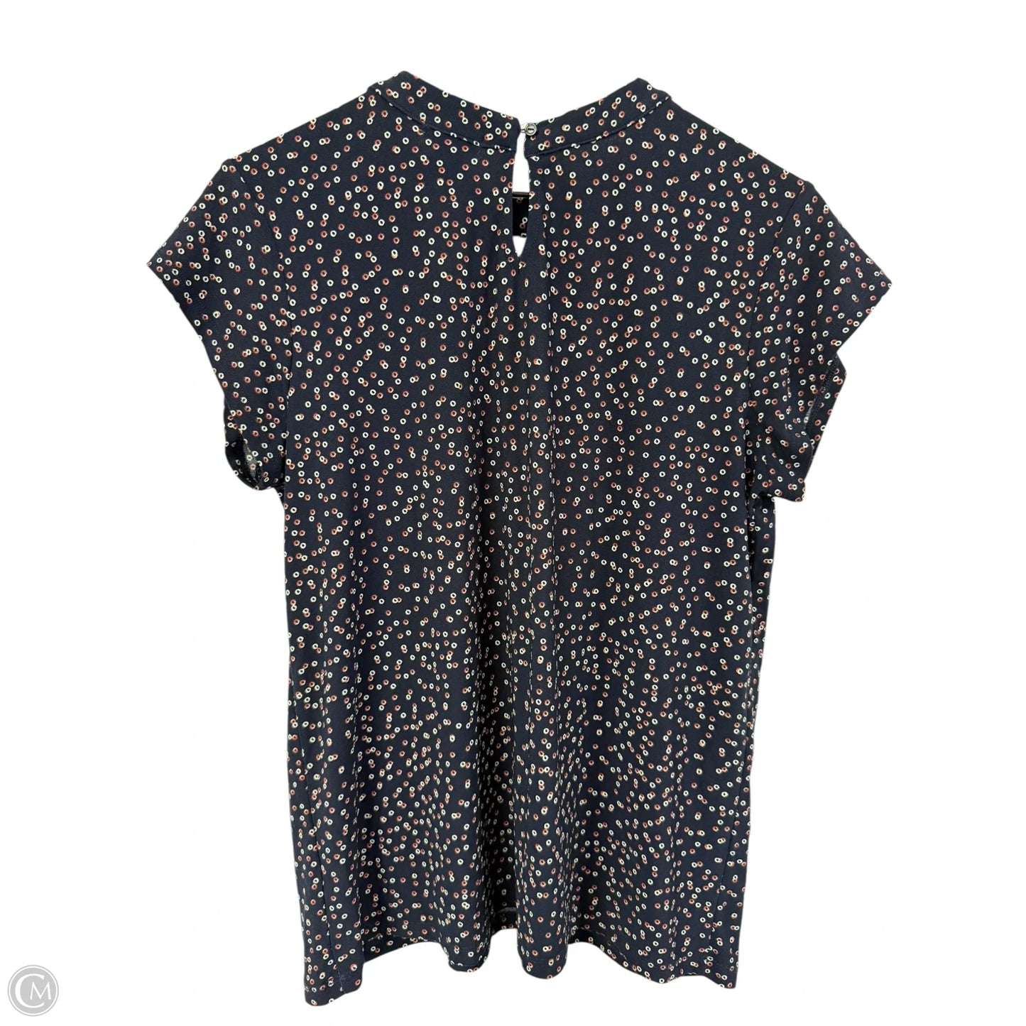 Top Short Sleeve By Halogen In Navy, Size: M