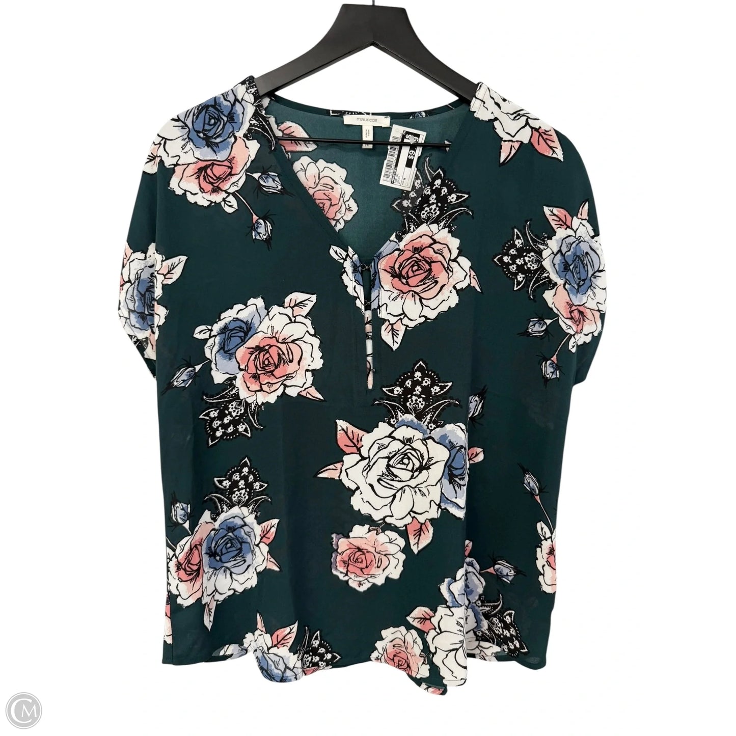 Top Short Sleeve By Maurices In Green, Size: M