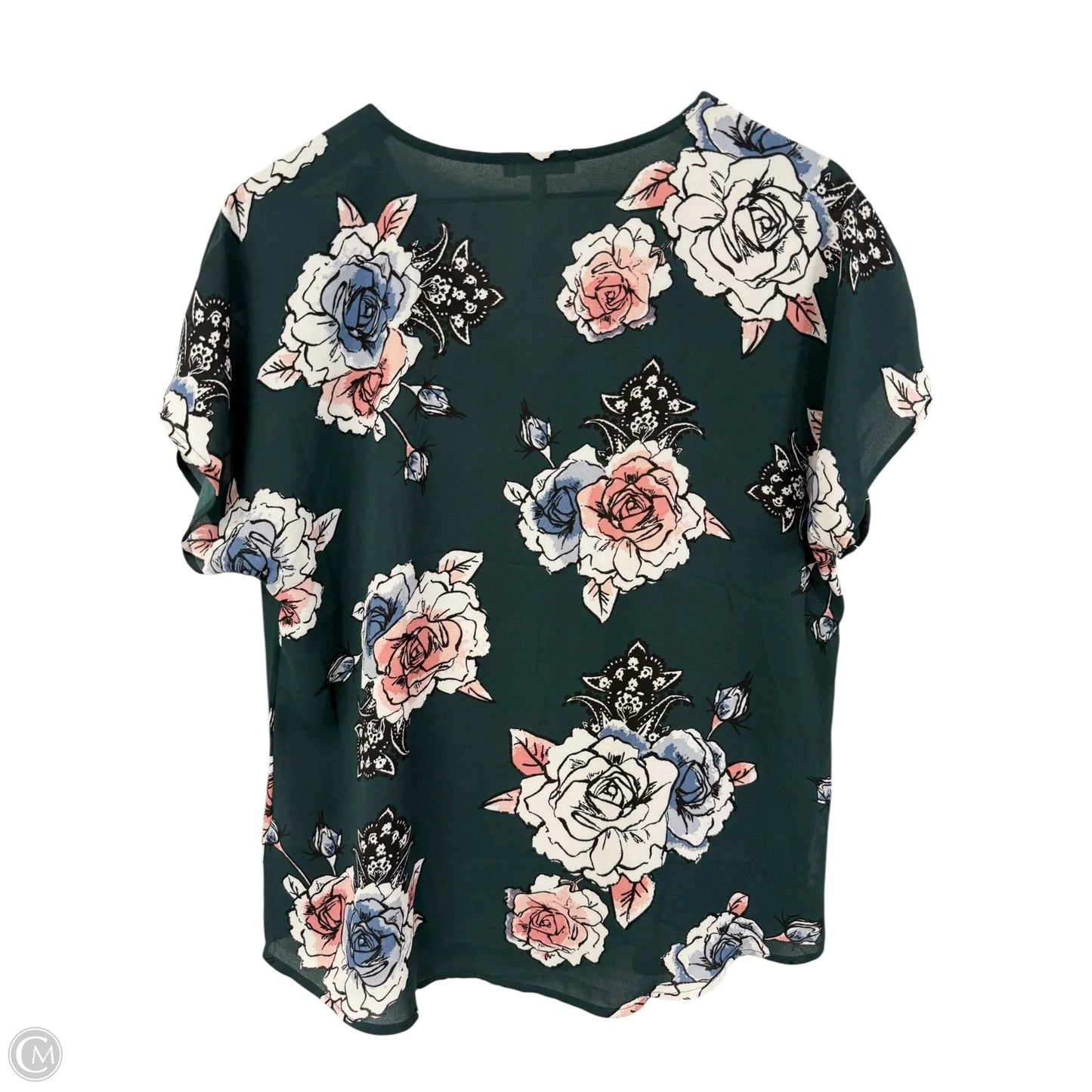 Top Short Sleeve By Maurices In Green, Size: M