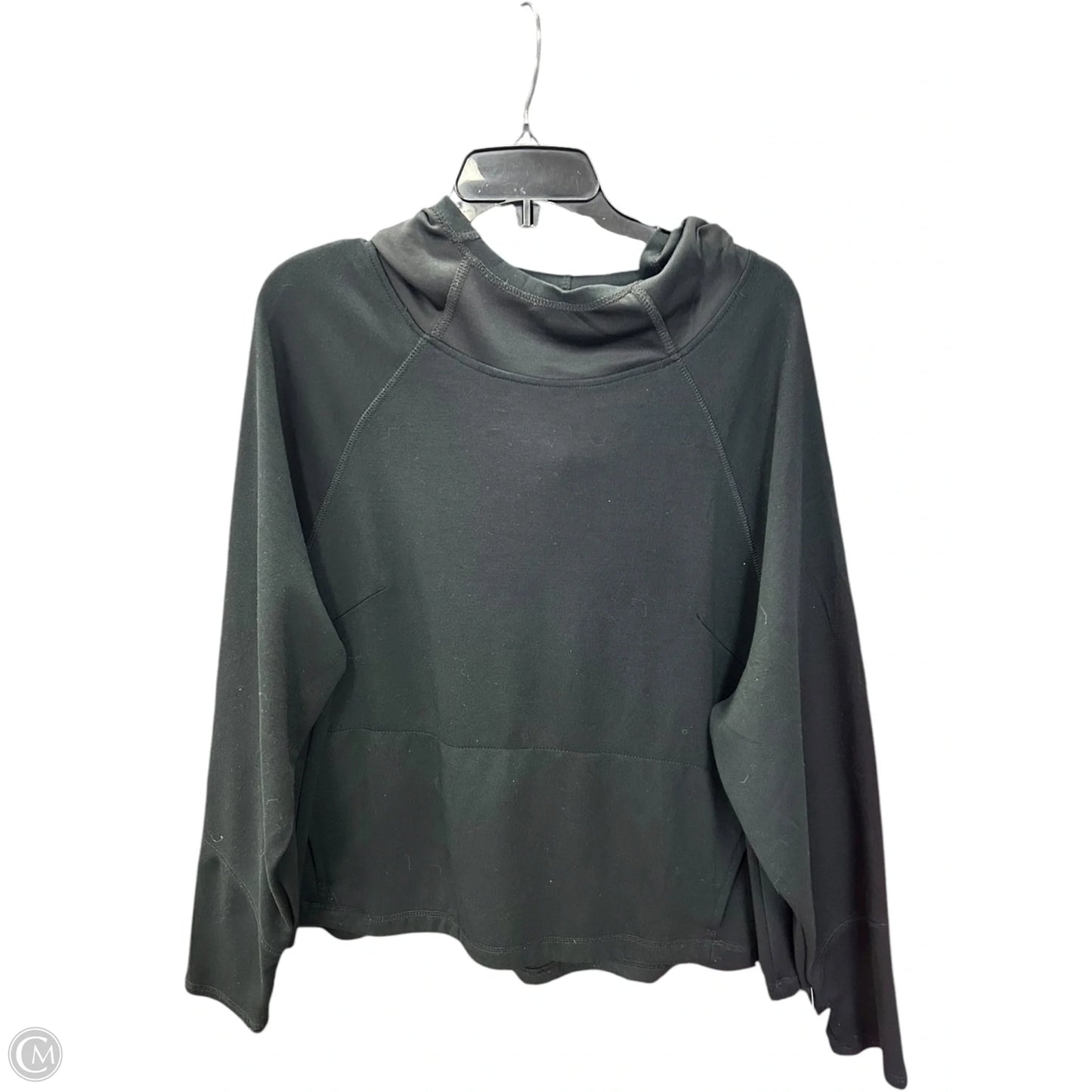 Athletic Top Long Sleeve Hoodie By Nine West In Black, Size: 1x