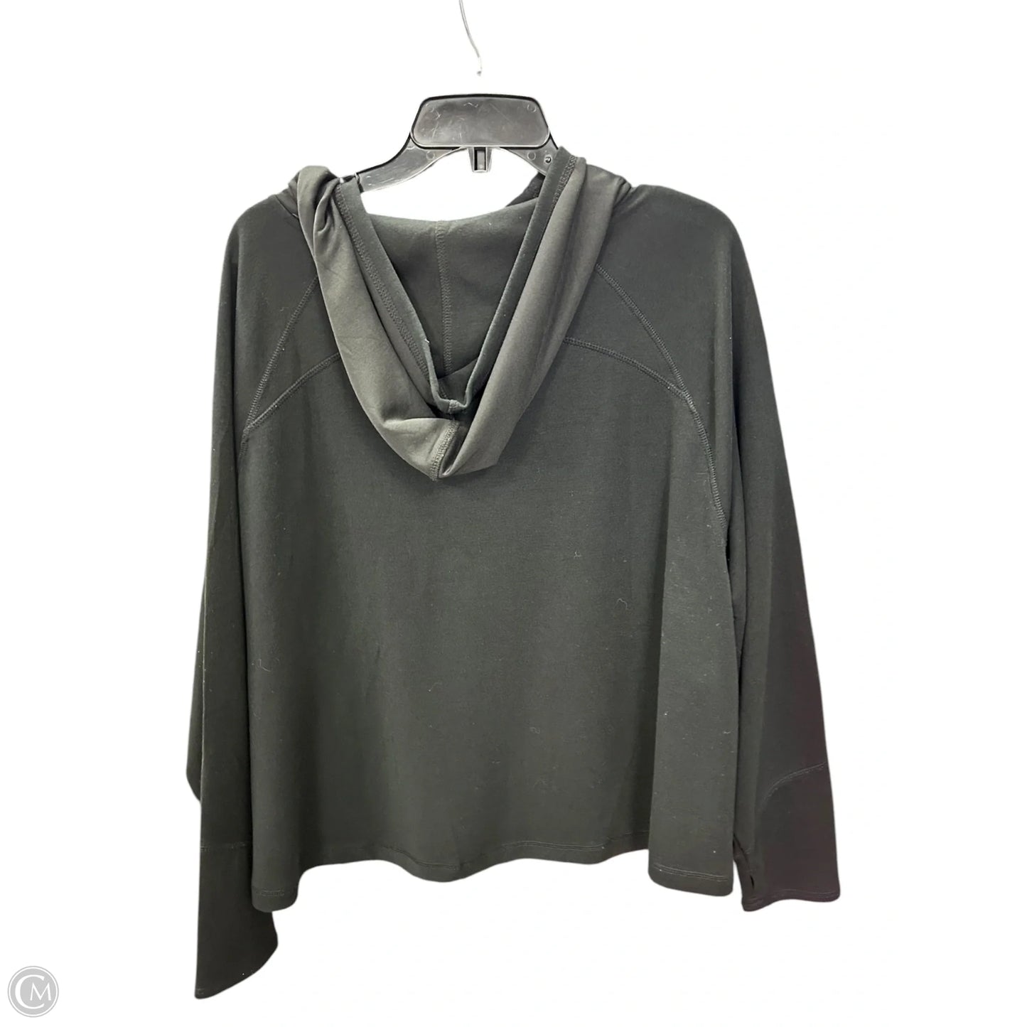 Athletic Top Long Sleeve Hoodie By Nine West In Black, Size: 1x