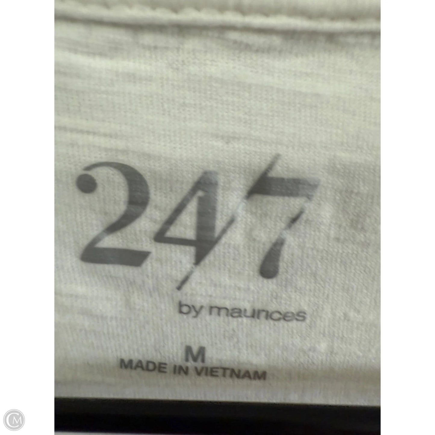 Top Short Sleeve Basic By Maurices In White, Size: M
