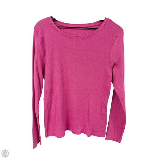 Top Long Sleeve Basic By A New Day In Pink, Size: Xl