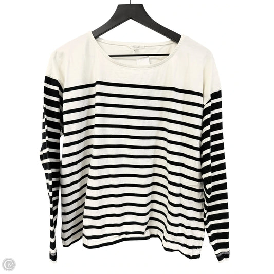 Top Long Sleeve By Maurices In Black & White, Size: Xl
