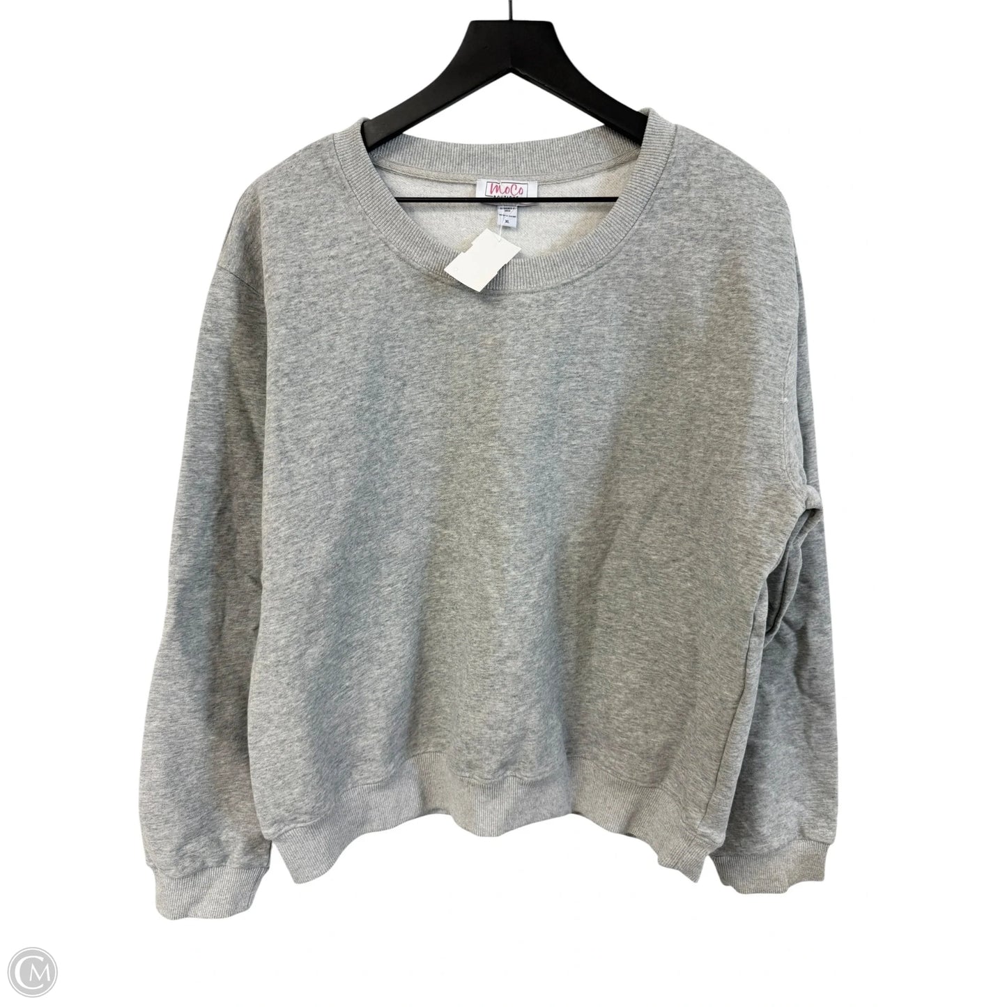 Sweatshirt Crewneck By Clothes Mentor In Grey, Size: Xl