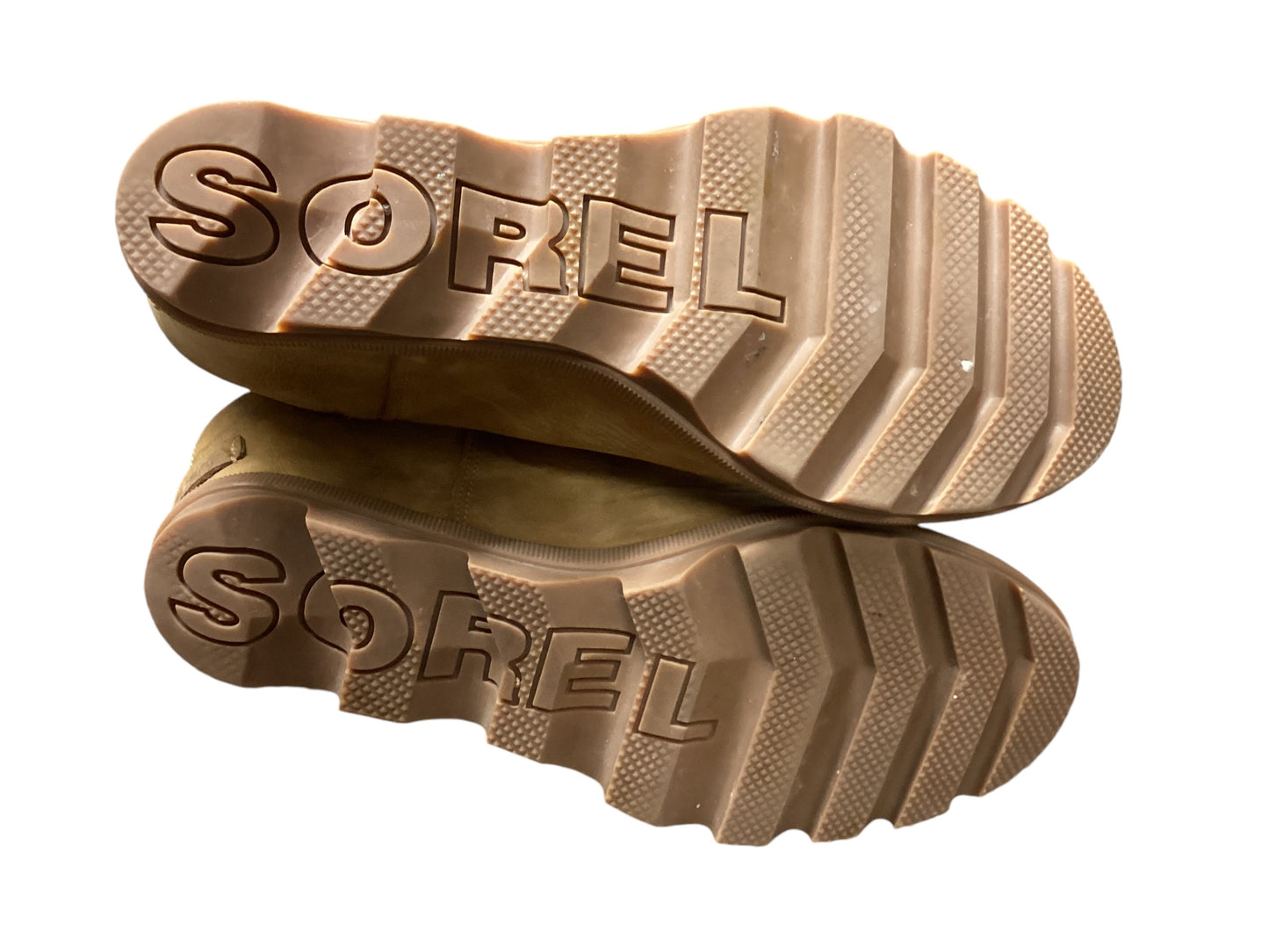 Boots Ankle Heels By Sorel In Tan, Size: 8.5