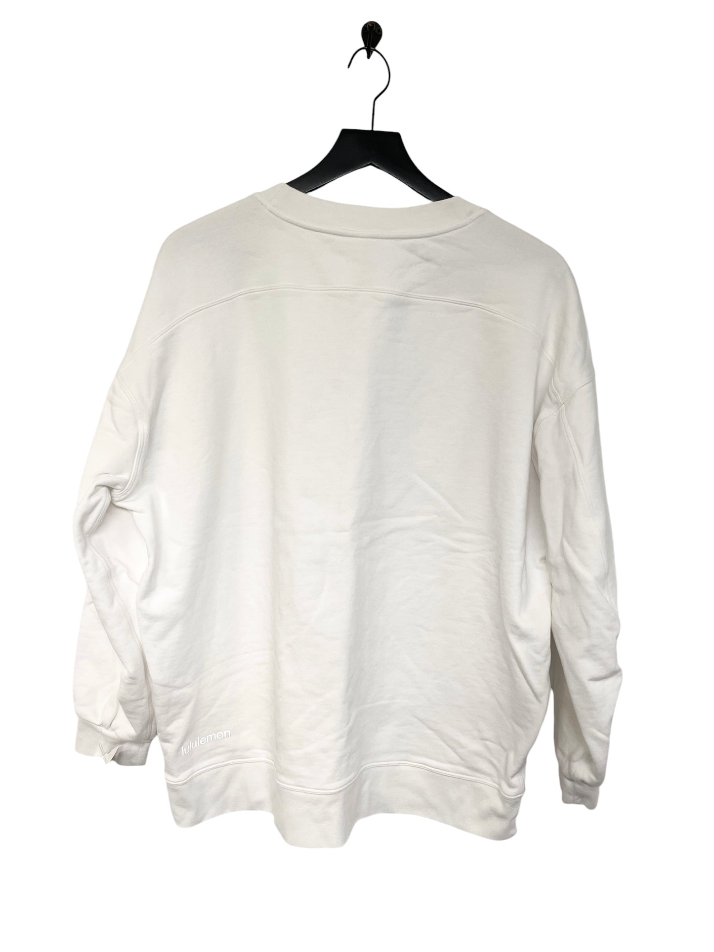 Sweatshirt Crewneck By Lululemon In White, Size: L