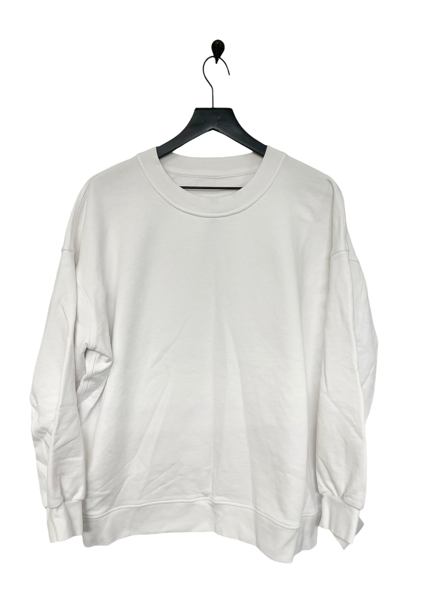 Sweatshirt Crewneck By Lululemon In White, Size: L