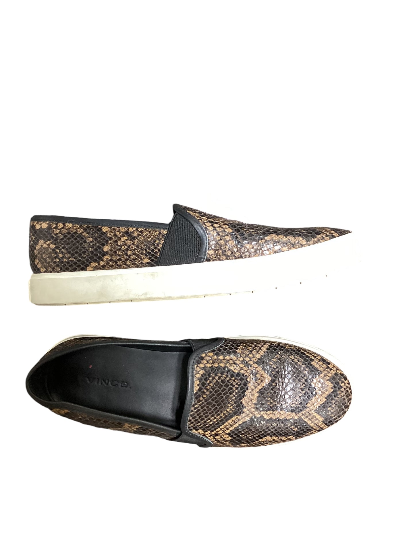 Shoes Flats By Vince In Snakeskin Print, Size: 8