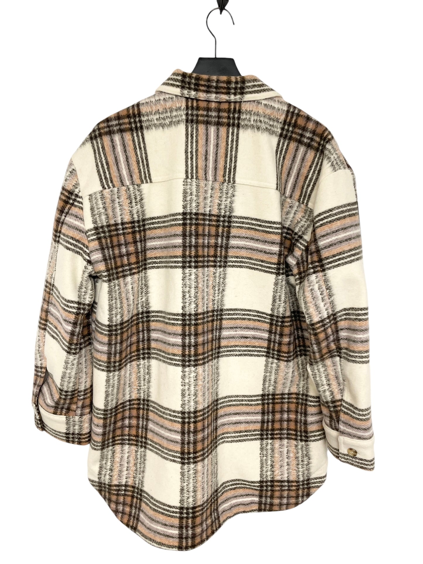 Jacket Shirt By Cmb In Tan, Size: M