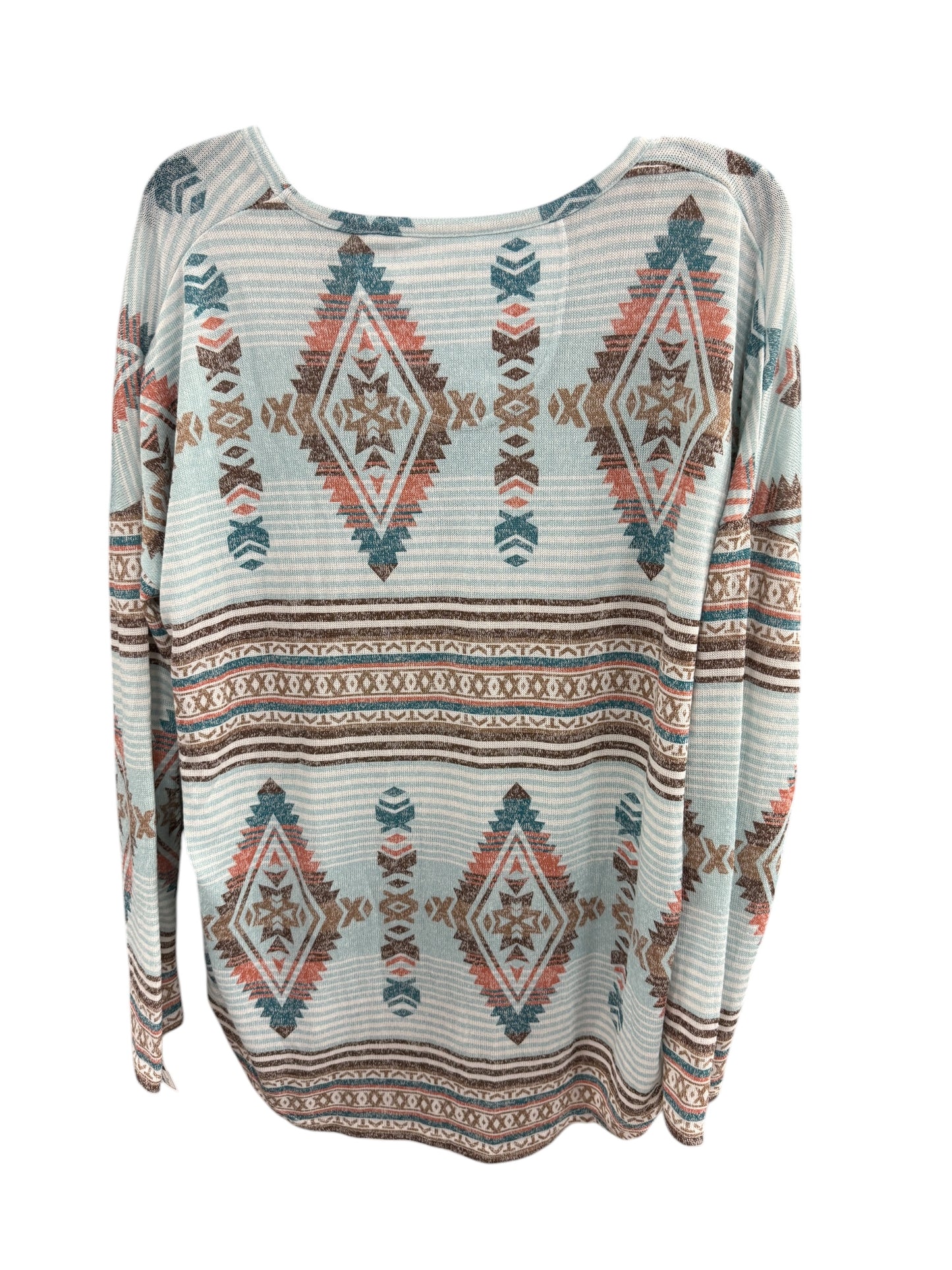 Top Long Sleeve By Clothes Mentor In Multi-colored, Size: Xl