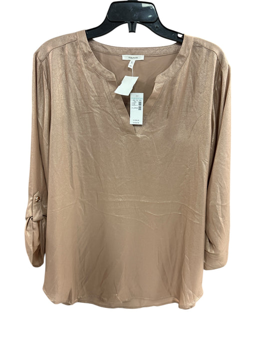 Top 3/4 Sleeve By Maurices In Rose Gold, Size: Xl