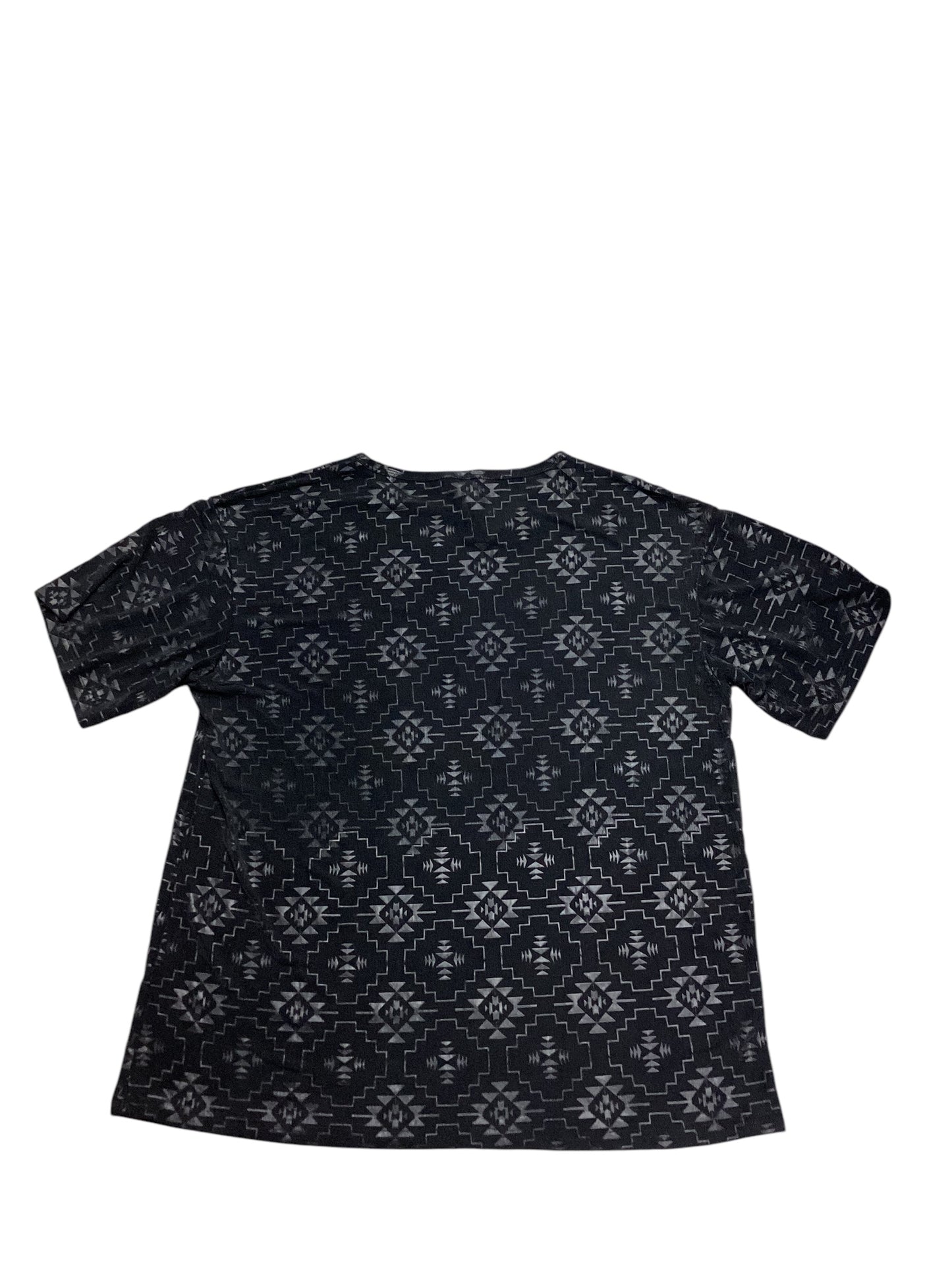 Top Short Sleeve By Clothes Mentor In Black, Size: M