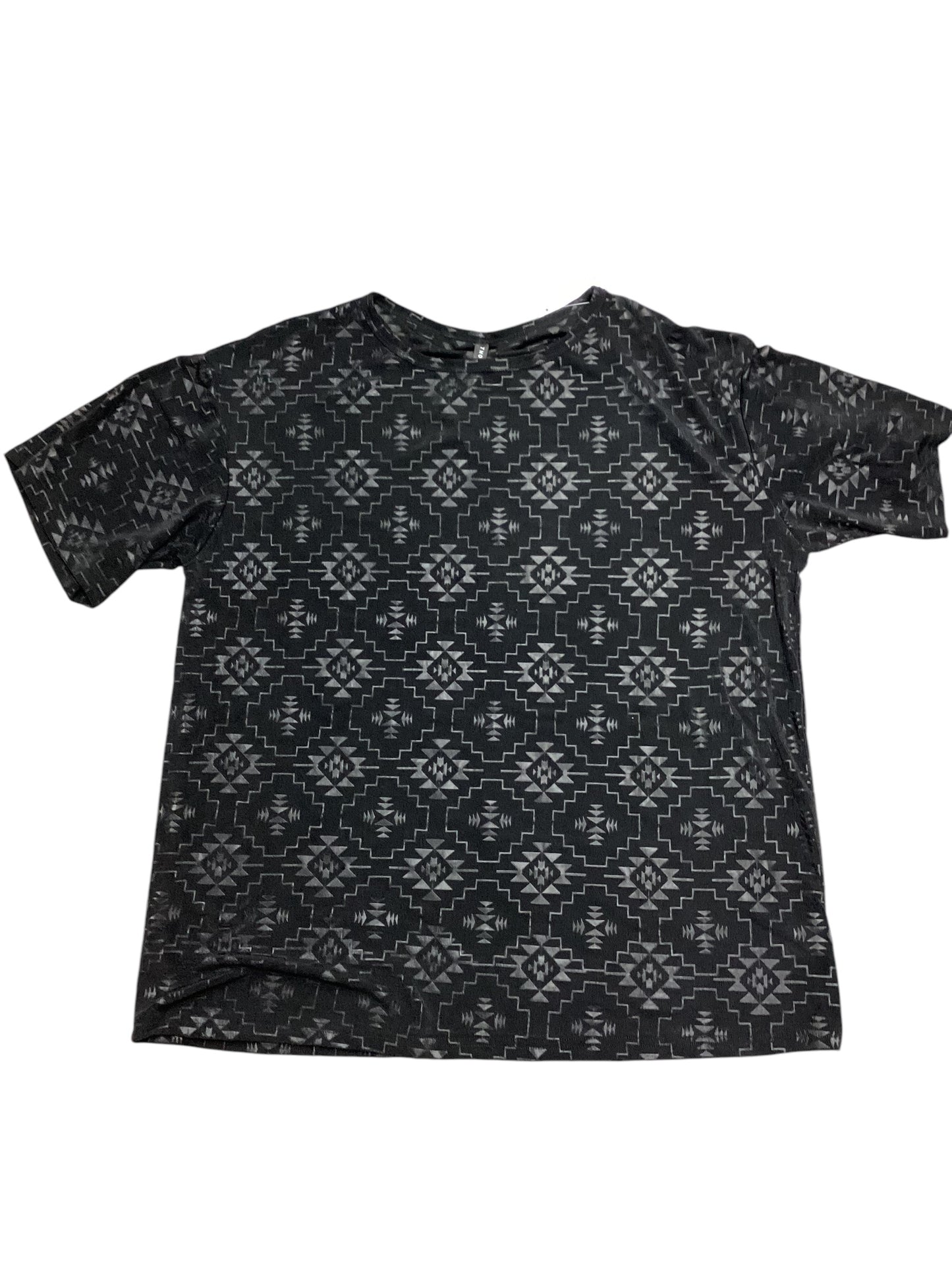 Top Short Sleeve By Clothes Mentor In Black, Size: M