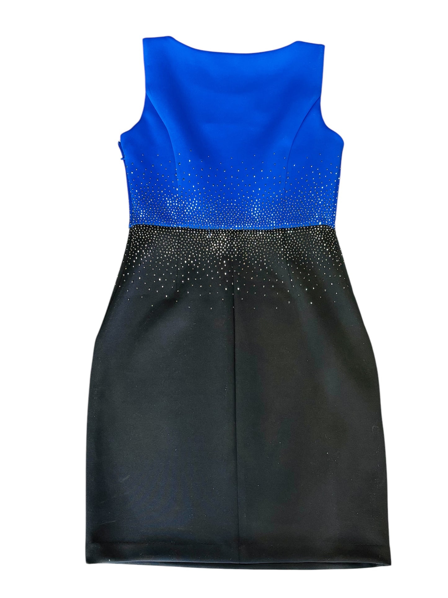 Dress Work By Calvin Klein In Black & Blue, Size: 6