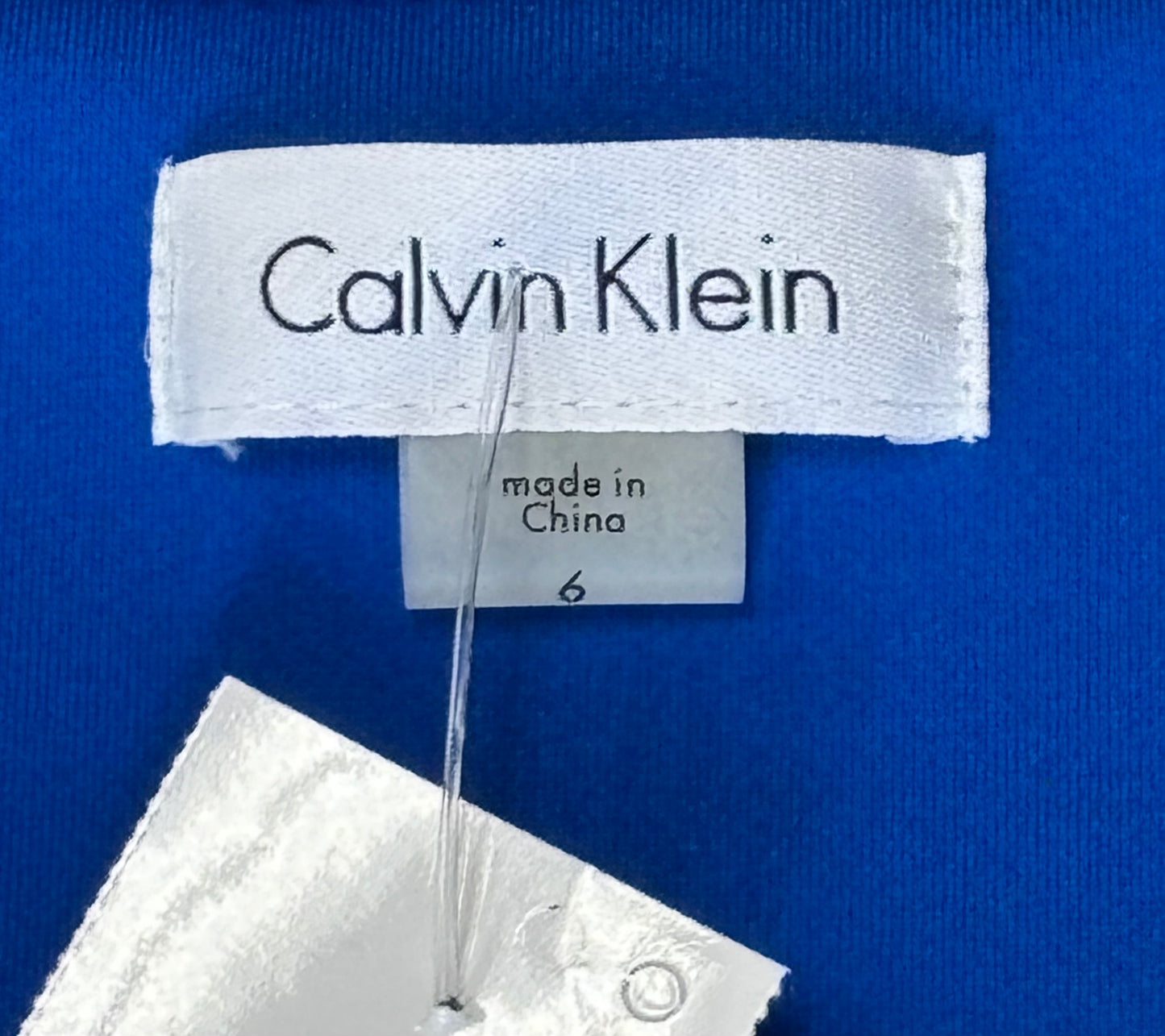 Dress Work By Calvin Klein In Black & Blue, Size: 6