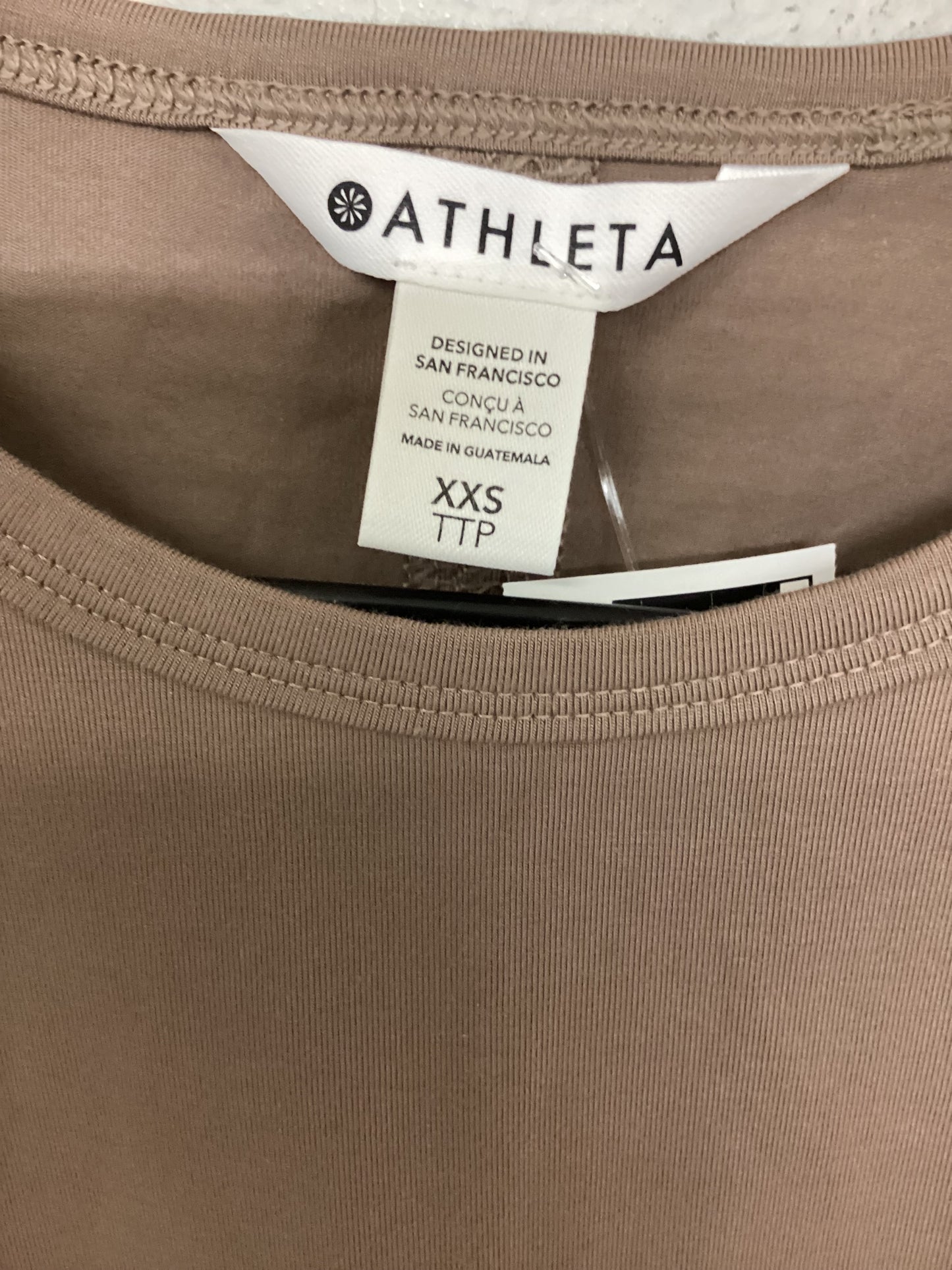 Top Long Sleeve Basic By Athleta In Tan, Size: Xxs